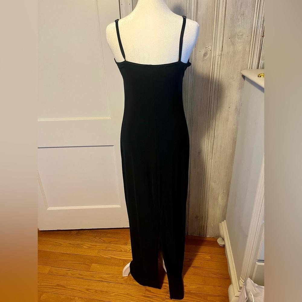 VTG City Triangles Dress Womens M 90s Y2K USA Made Whimsigoth MINIMALIST LBD - Picture 2 of 10